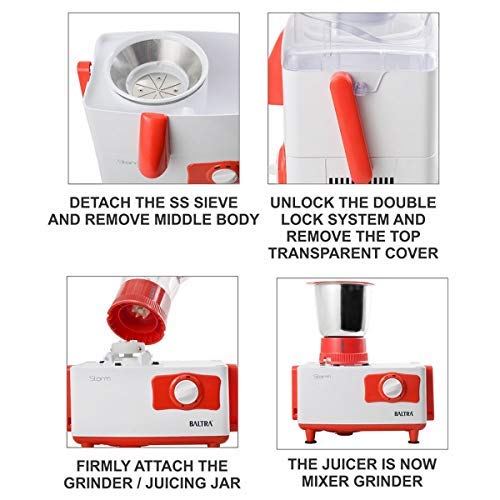 Baltra Juicer Mixer Grinder BJMG-101 500Watt Storm Baltra Juicer Mixer Grinder BJMG-101 500Watt Storm